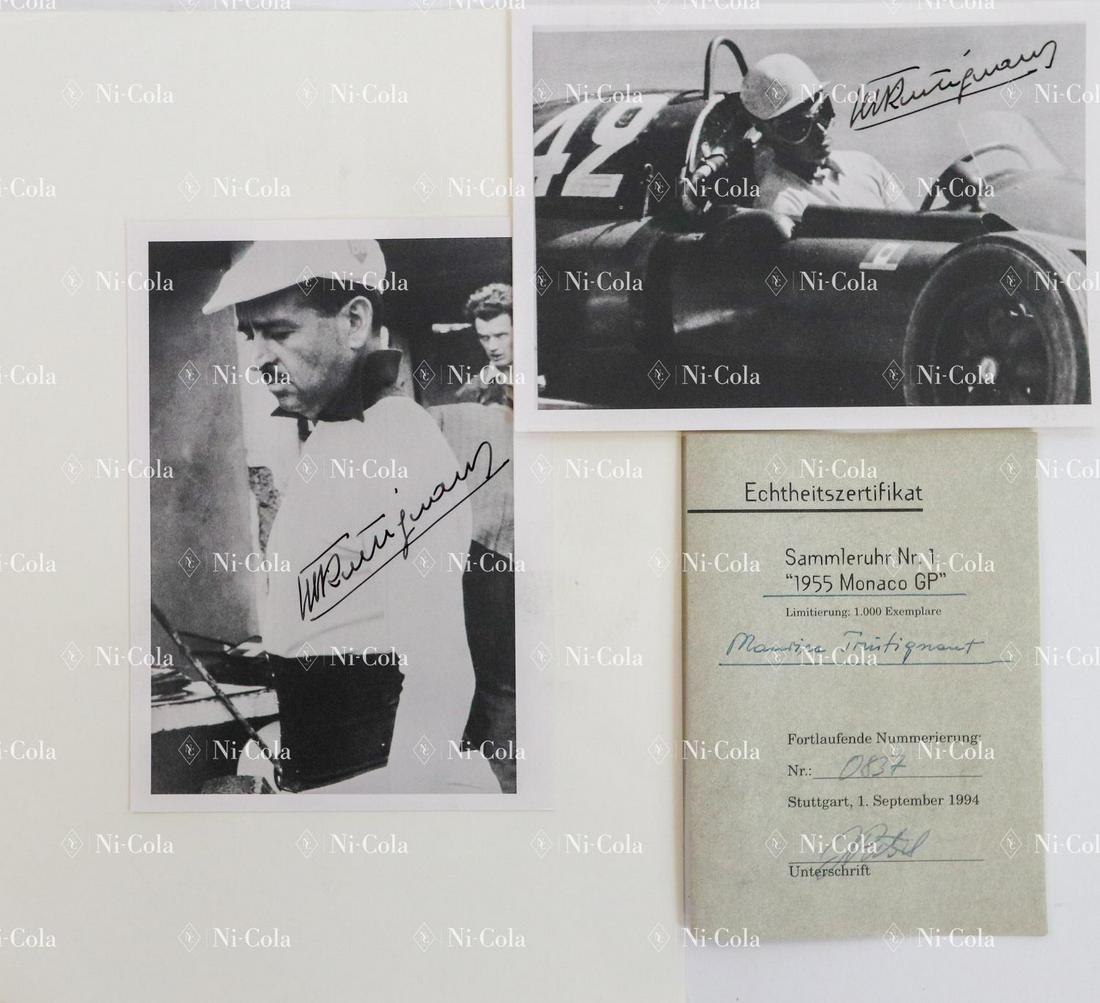 Autogramm 3 autographs of Maurice Trintignant (1 of 1)