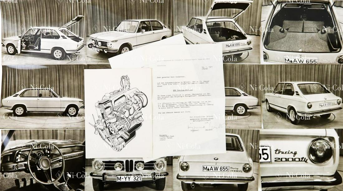 BMW 13 original b/w press photos type 2000 tii Touring (1 of 1)