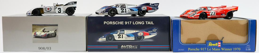 Porsche 3 high quality model cars 1/18th scale (1 of 10)