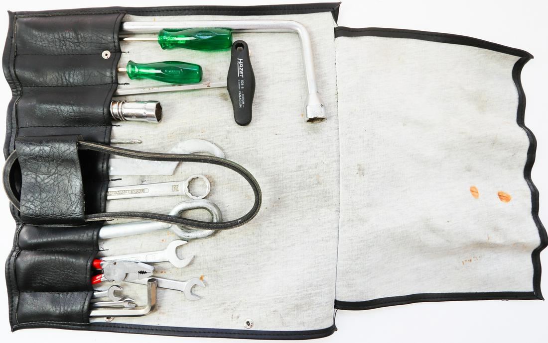 Porsche Leather tool roll for type 911 production (1 of 1)