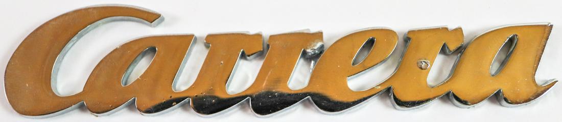 Porsche Pattern lettering 'Carrera' from the 70s: Length: 12,5 cm, was never used like this