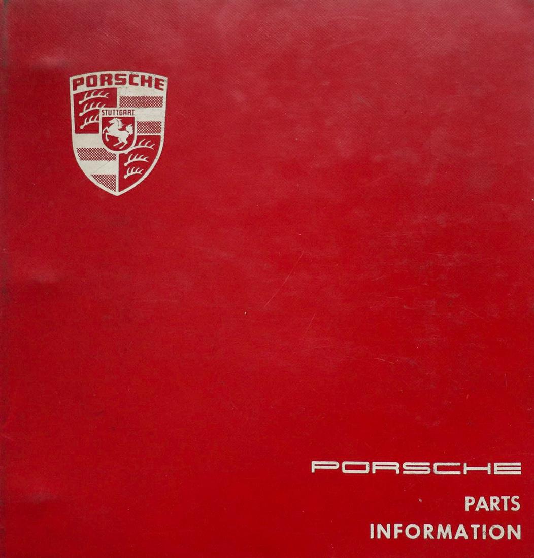 Porsche Folder 'Parts Information' from 1968 (1 of 2)