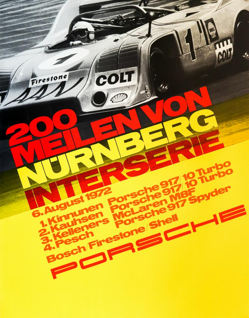 Porsche Poster '200 Meilen von Nürnberg Interserie' (1 of 1)