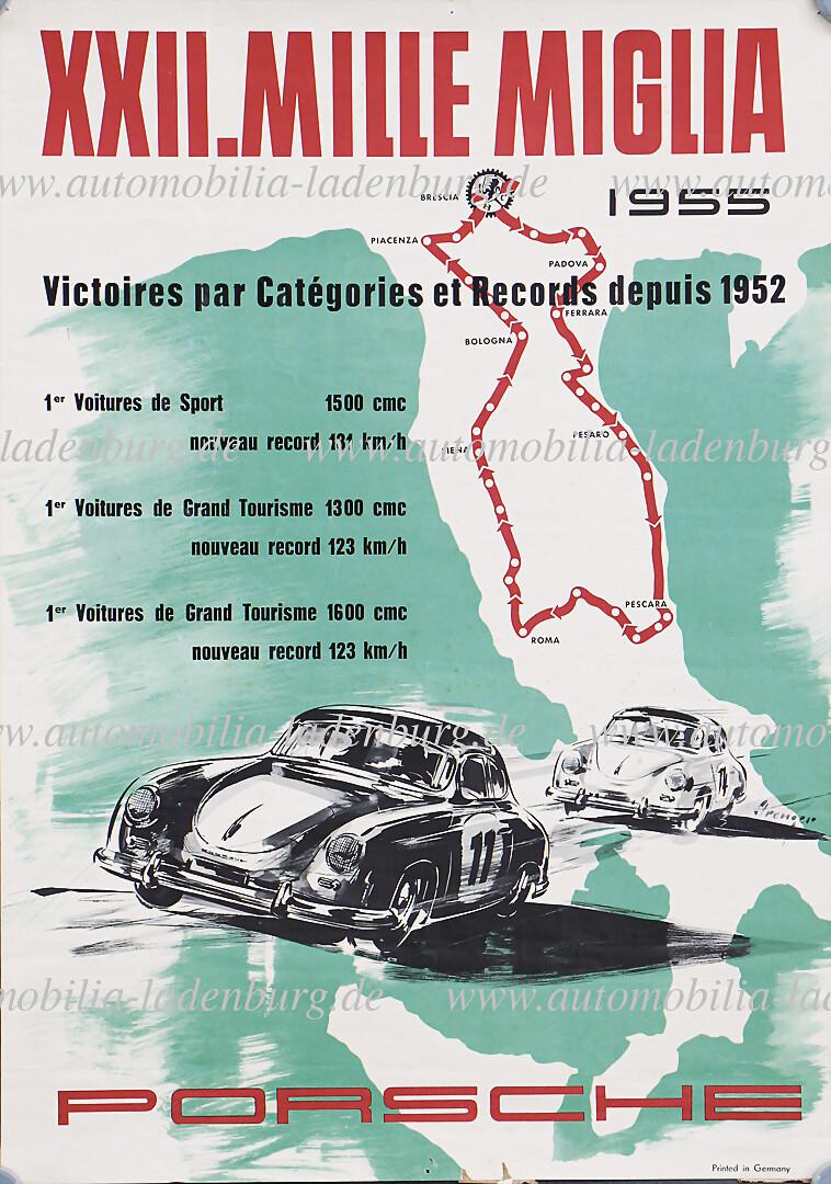 Porsche Poster 'XXII Mille Miglia 1955' (1 of 1)