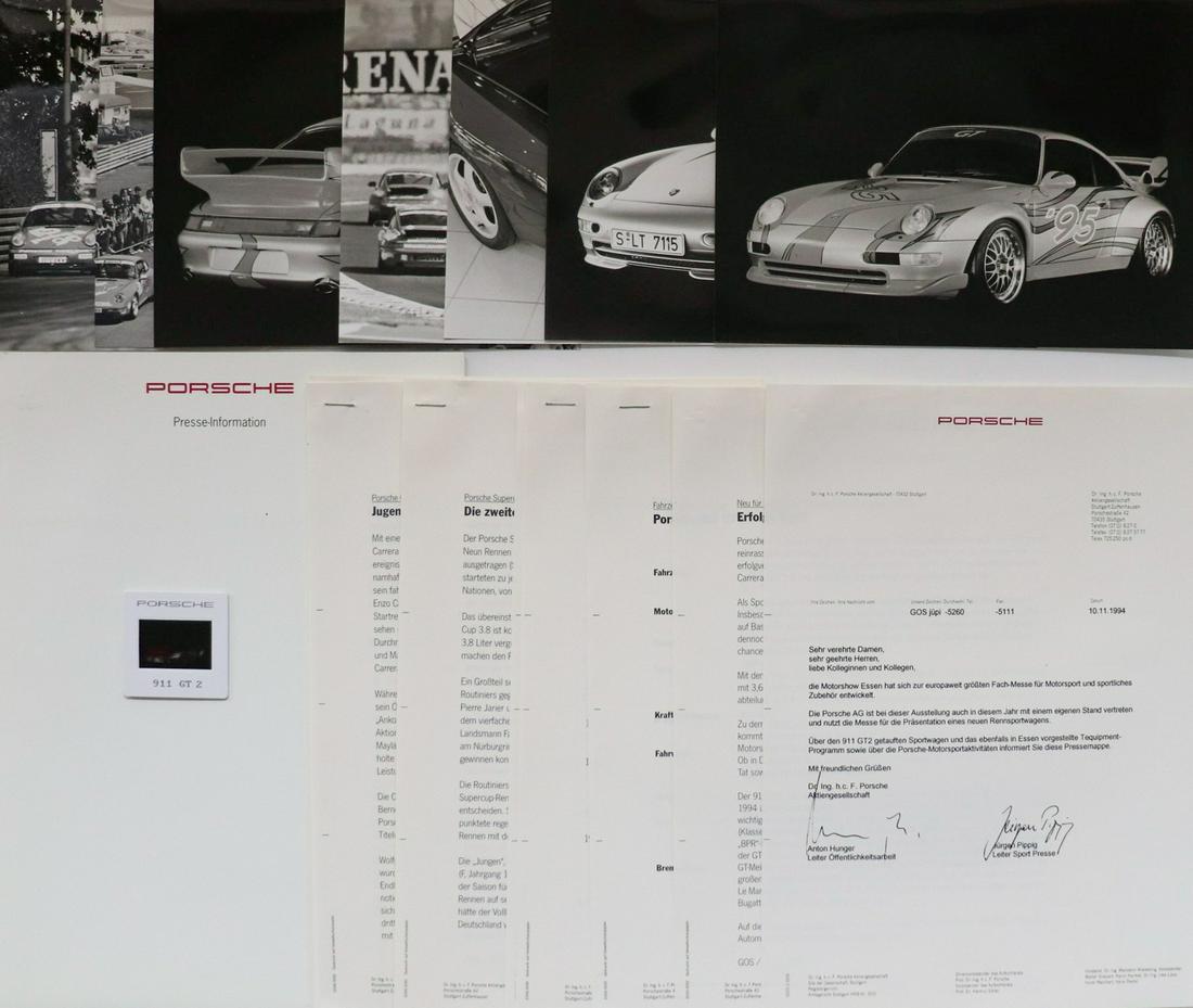 Porsche Press kit 'Porsche 911 GT2' from 1994 (1 of 1)