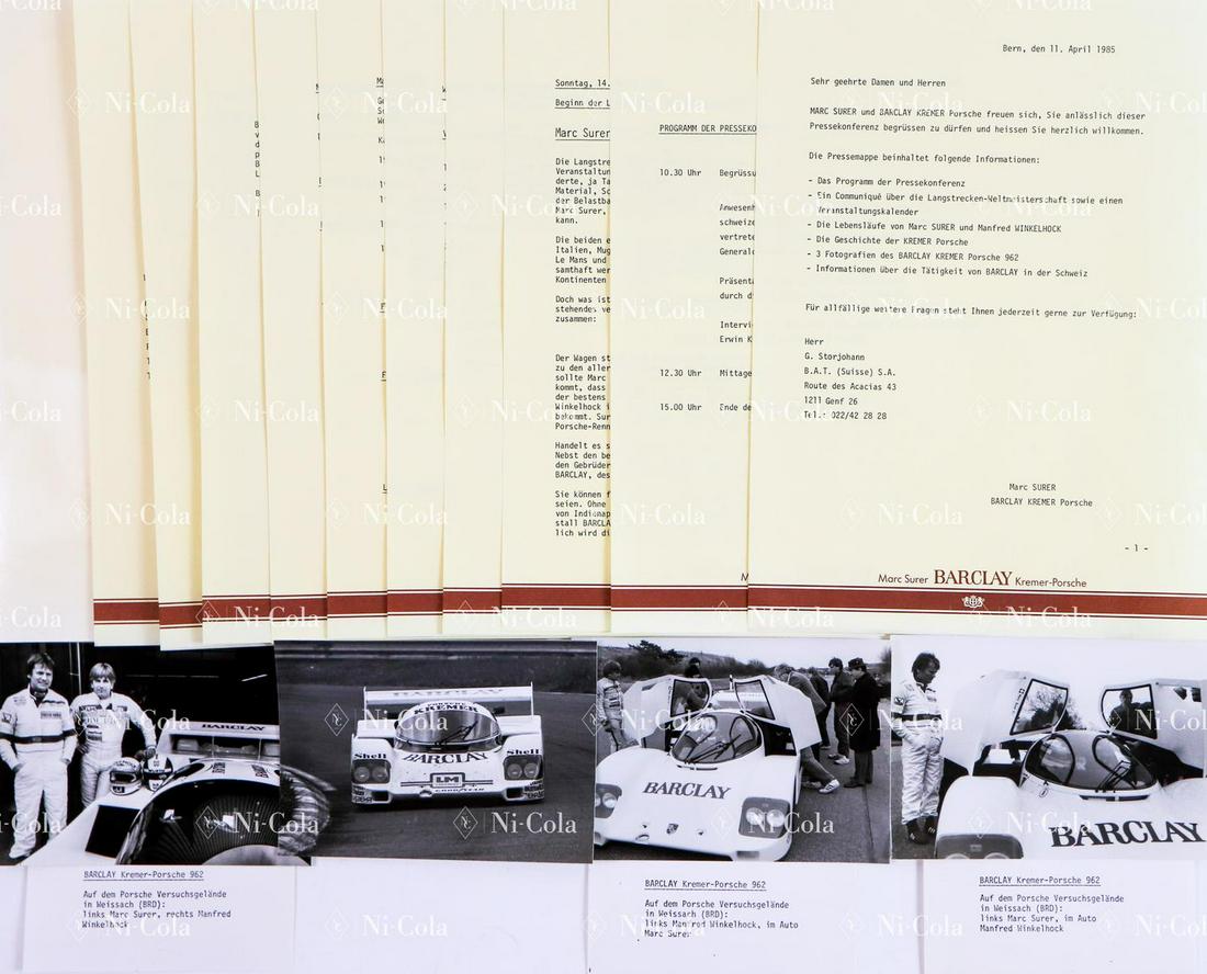 Porsche Press kit Kremer-Porsche / Barclay Presentation (1 of 1)