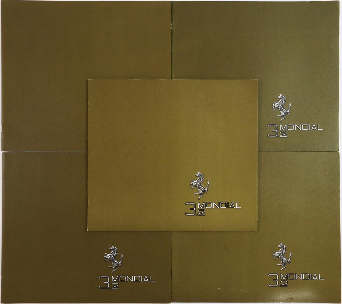 Ferrari 5 x brochure Mondial 3.2 from 1985 to 1987 (1 of 1)