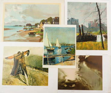 Kunstdruck 33 art prints with different motifs from the: Including e.g. Claude Monet, Theodore Chasseriau, Dale P.L. Goffe, John Stobart (Royle Publications Ltd. 1966) etc., different dimensions