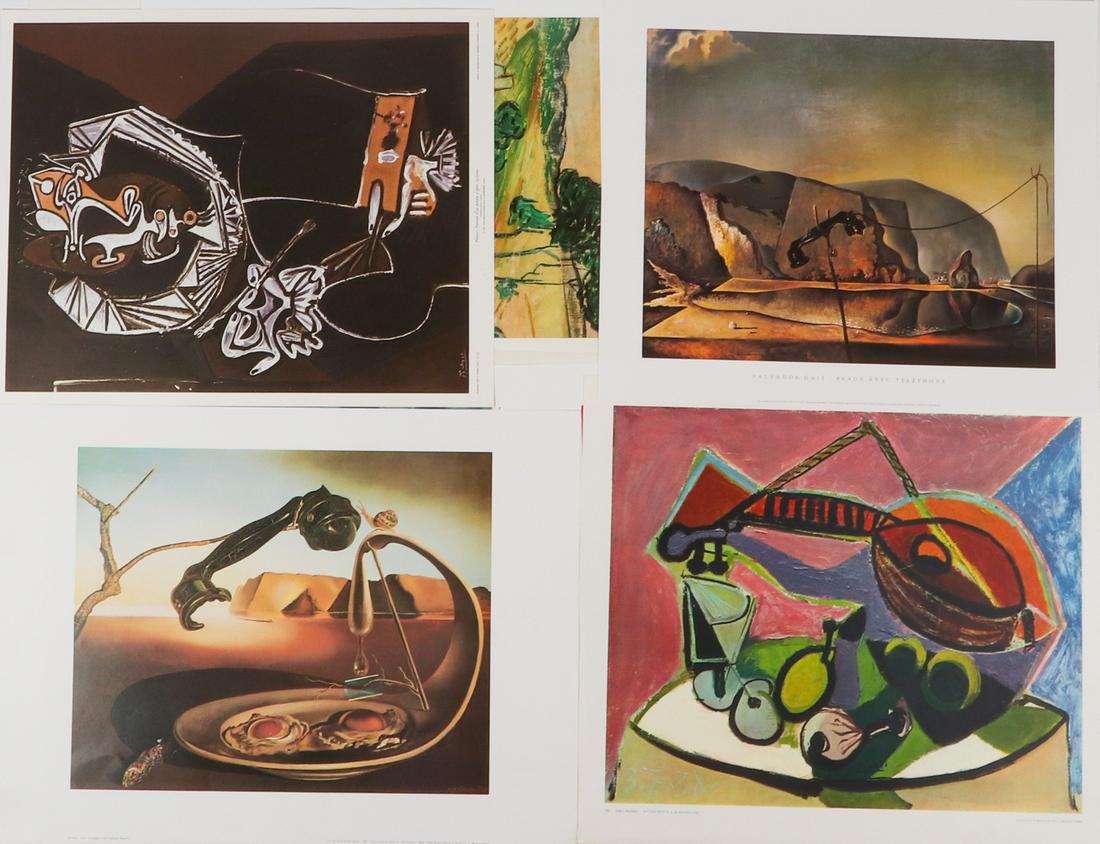 Kunstdruck 36 lithographed art prints with motifs by (1 of 1)