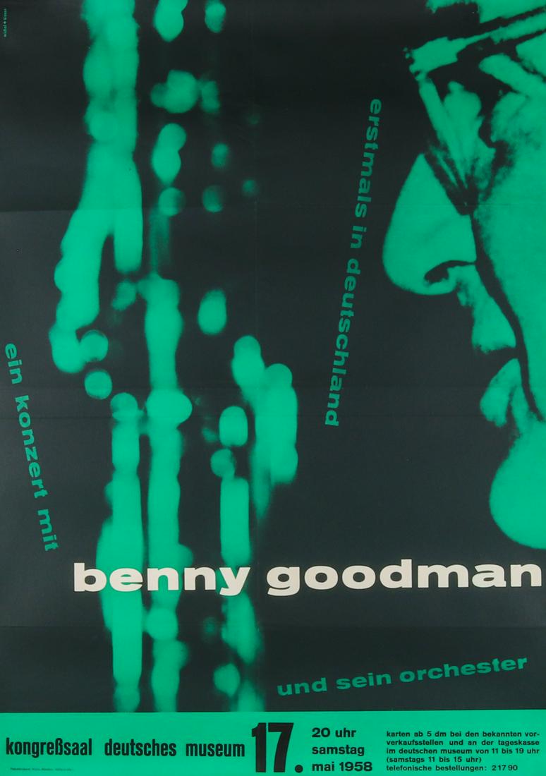 Poster Concert poster 'Benny Goodman erstmals in (1 of 1)