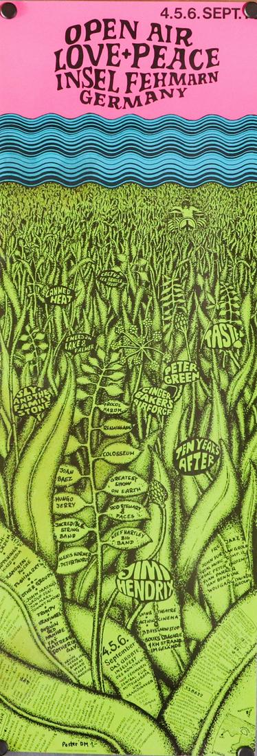 Poster Concert poster 'Open Air Love + Peace Insel (1 of 1)