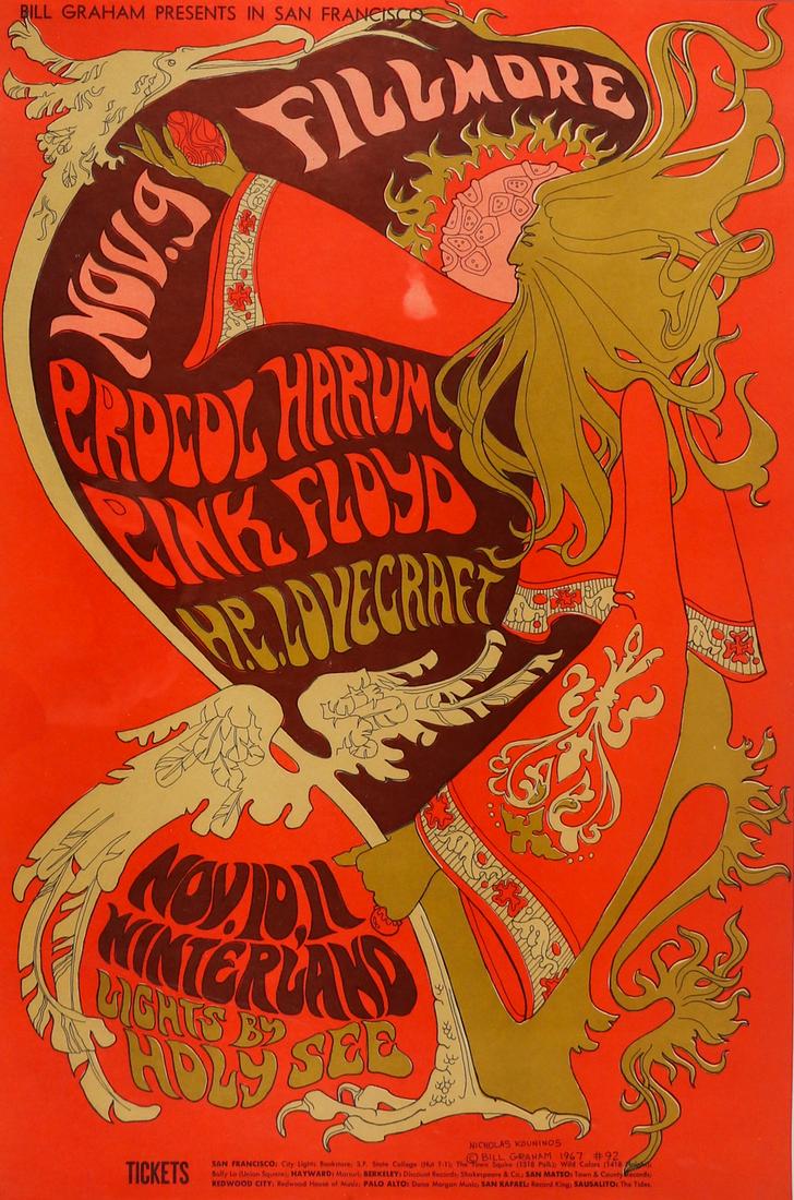 Poster Original event poster 'Pink Floyd' from 1967 (1 of 1)