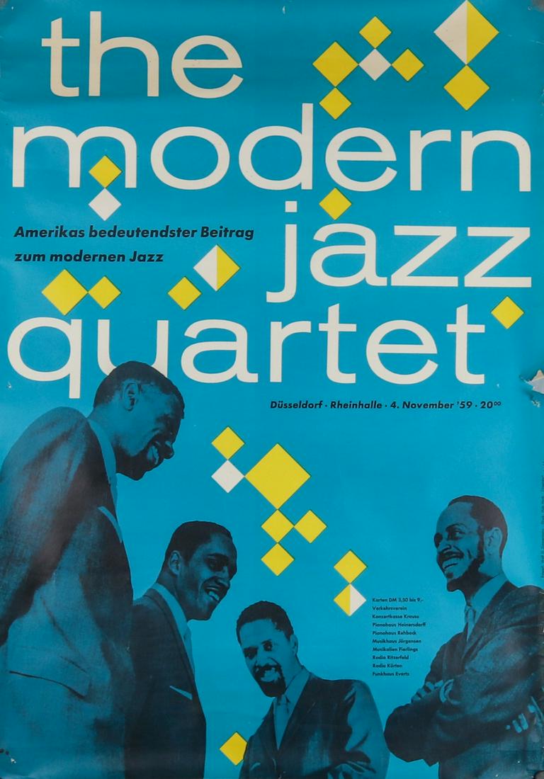 Poster Event poster 'The modern jazz quartet' from 1959 (1 of 1)