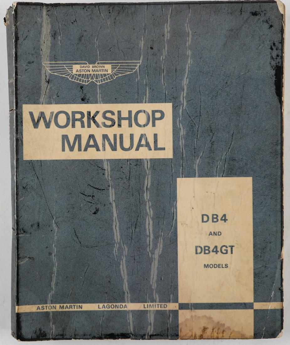 Aston Martin Workshop manuals DB4 and DB4 GT (1 of 1)
