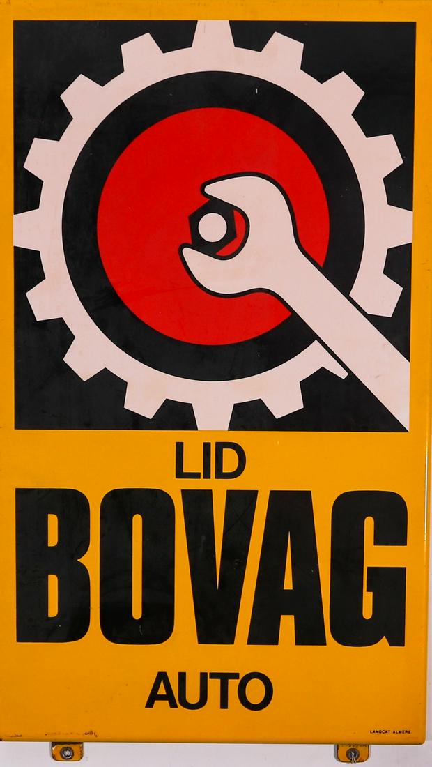 Automobilia Enamel sign 'Lid Bovag Auto' (1 of 1)