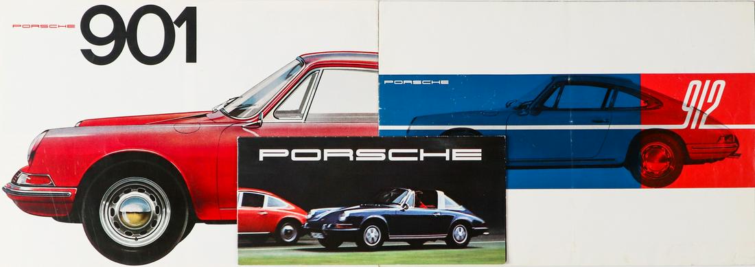 Porsche 3 brochures from 1965, 1968 and 1993 (1 of 1)