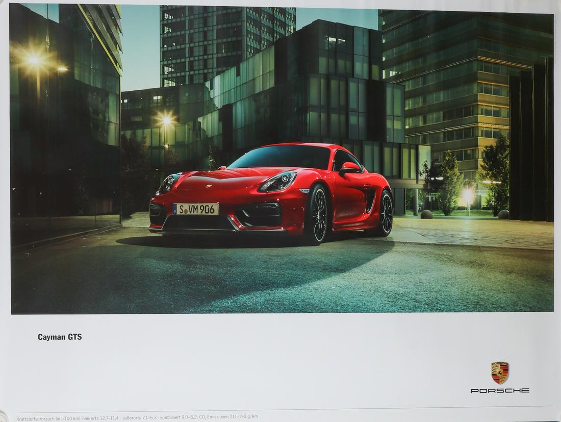 Porsche 5 parts advertising poster Porsche 911 (1 of 5)