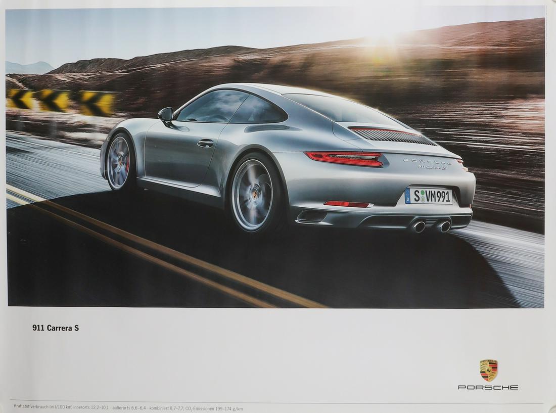 Porsche 6 parts advertising poster Porsche 911 (1 of 6)