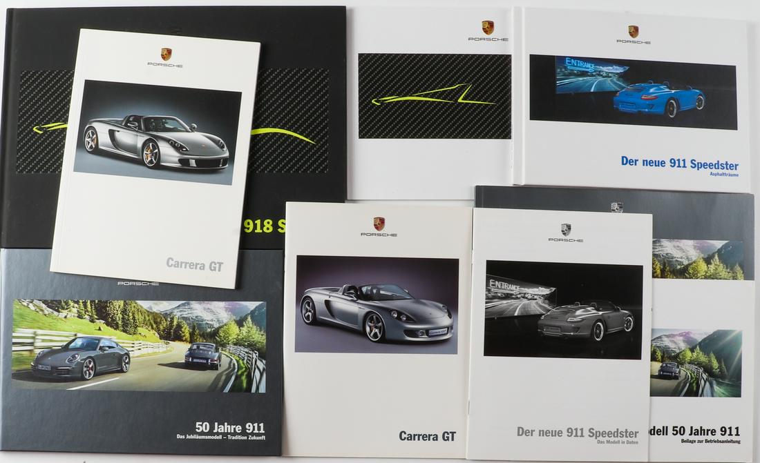 Porsche 9 parts brochures from 2000 - 2013 (1 of 1)