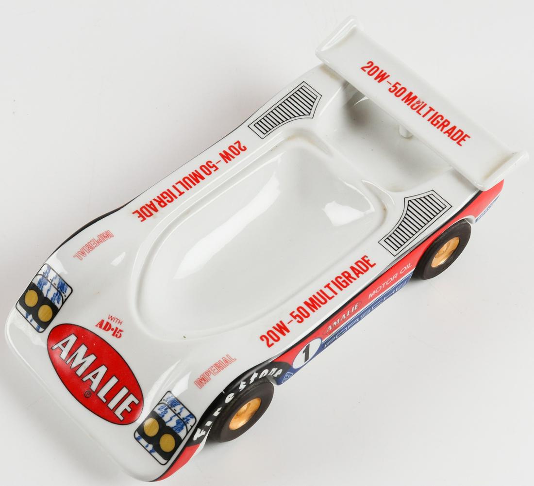 Porsche Ashtray 'Firestone Amalie Motor Oil': Approx. 25 cm x 11.5 cm x 6 cm