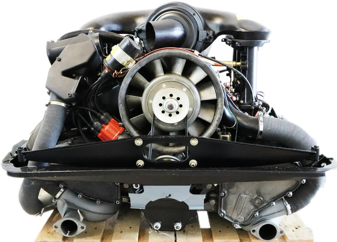 Porsche MFI engine for 911 Carrera 2.7 litres: Engine number 6640148. The engine was overhauled in 2017. The following parts were renewed: main bearing, intermediate shafts, timing chains, piston rings, valve seats processed, ignition system, V-be