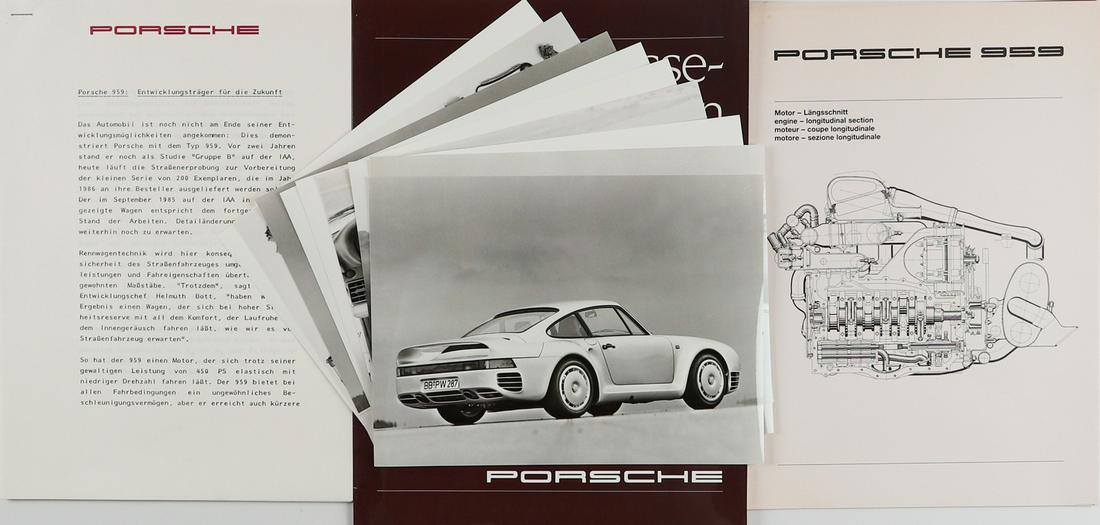 Porsche Press kit 'Porsche 959' from 1985 (1 of 1)