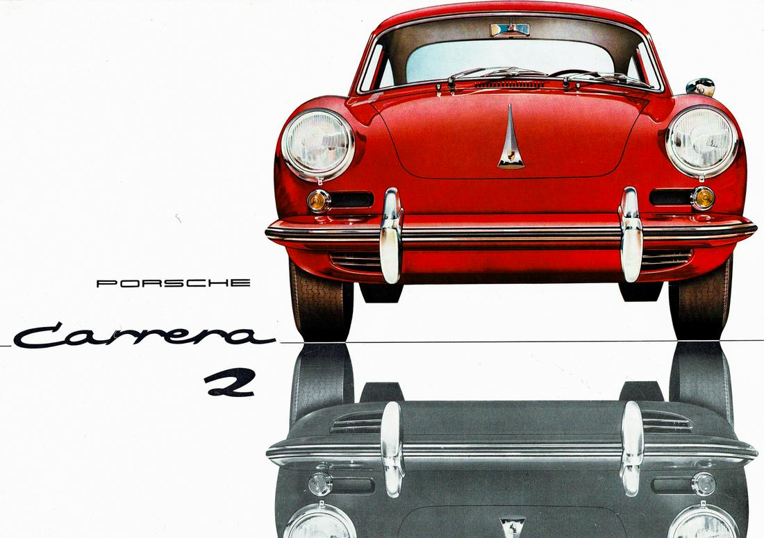 Porsche Brochure 356 Carrera 2 from 1963 (1 of 1)