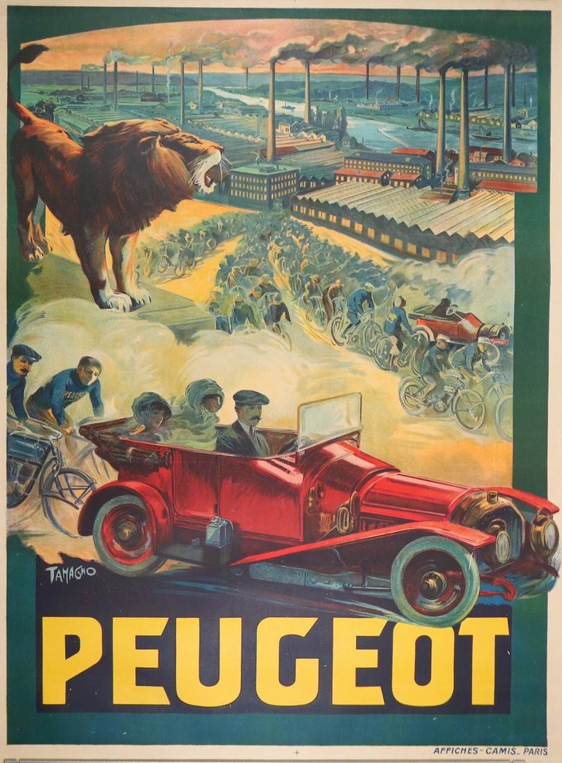 Poster Poster Peugeot around 1910 (1 of 1)