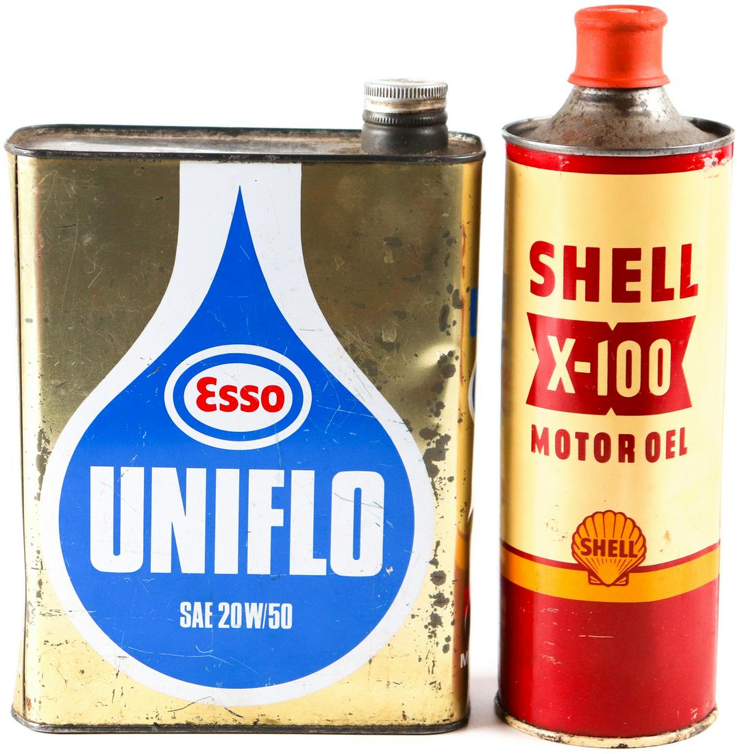 Automobilia 2 oil cans from the 60s (1 of 1)