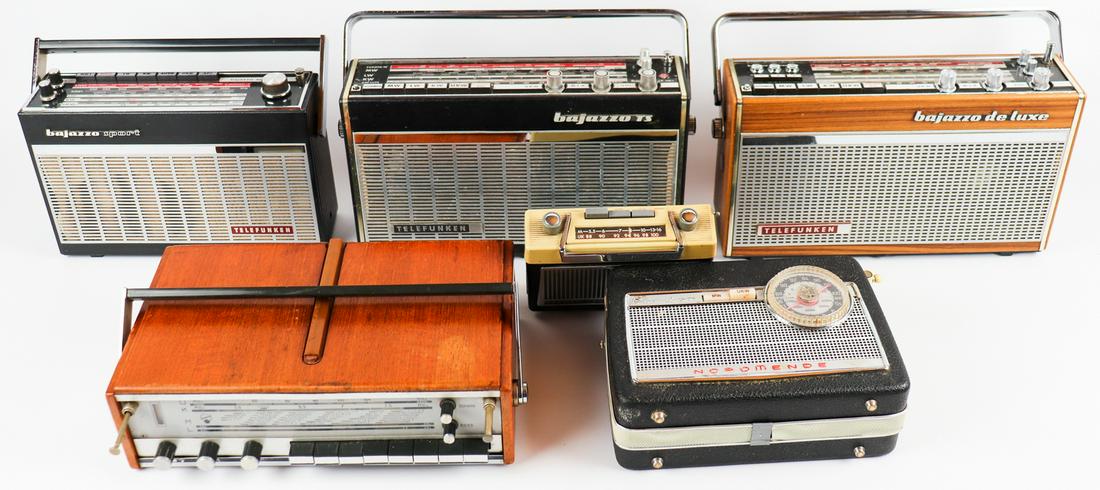 Automobilia 6 car radios: From e.g.: 3 x Telefunken, 1 x Blaupunkt etc.