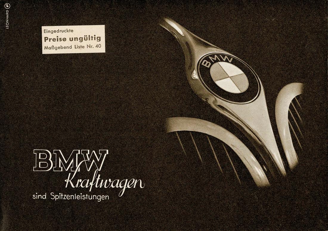 BMW Fold-out brochure model year 1939 (1 of 1)