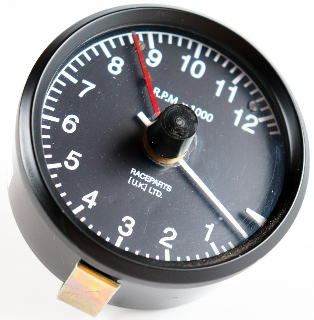 Ferrari Chronometric rev counter for Ferrari 308 Group IV R: Checked, D: 8 cm, from the old stock of Charles Pozzi