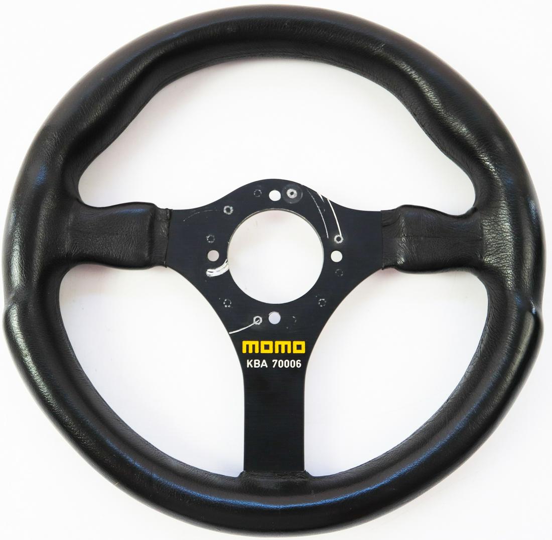 Ferrari Momo leather steering wheel Formula 1 for Ferrari 1: Diameter: 28 cm, 2 KBA numbers, 1 x KBA 70027, 1 x KBA 70006