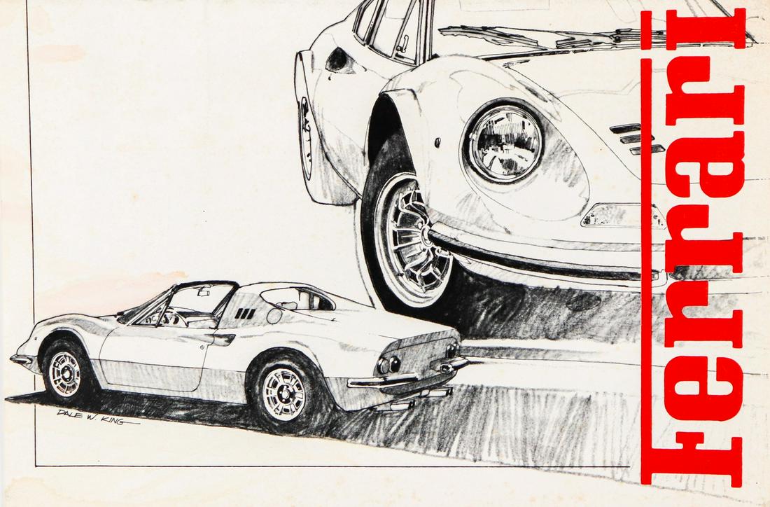 Ferrari Brochure model program 1971 from Hollywood Sport Ca (1 of 1)