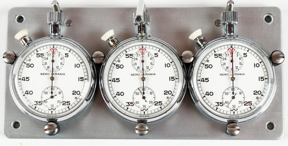 Gentlemens Corner Lemania Dashboard stopwatch set equipped (1 of 1)