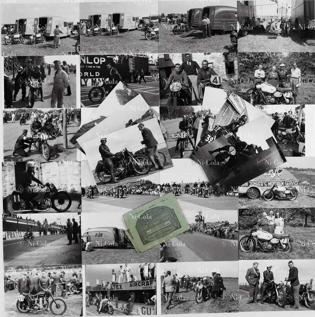 Motorrad 34 b/w press photos of motorbike races from the 50 (1 of 1)