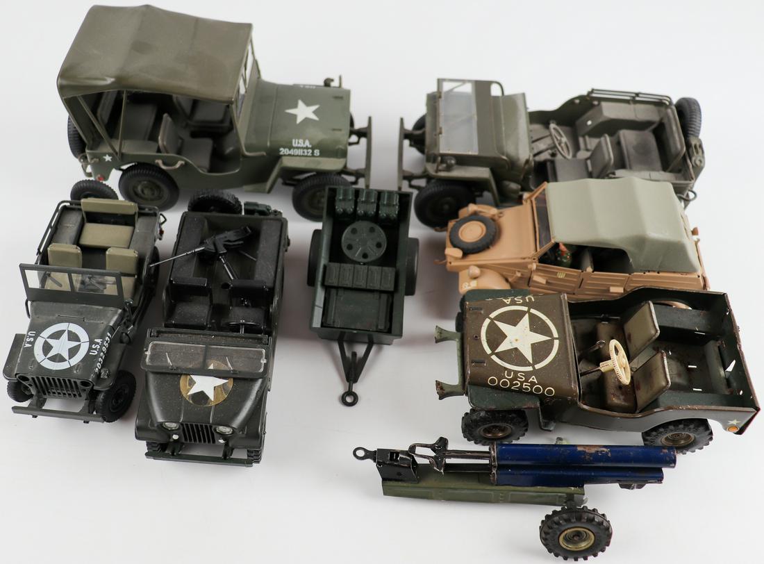 Automobilia 6 x model car military vehicles (1 of 1)