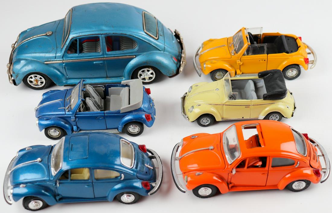 Volkswagen 6 x model car beetle (1 of 1)
