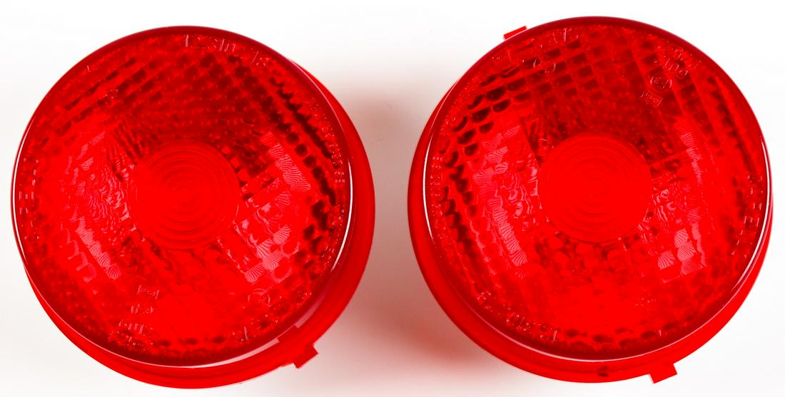 Ferrari 2x Carello taillight glass for type 206 / 246 Dino, (1 of 1)