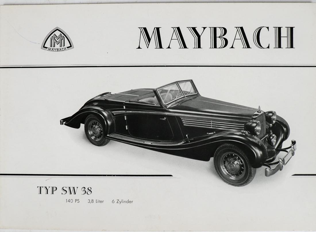 Maybach Sales brochure type 38 from the 30s (1 of 1)