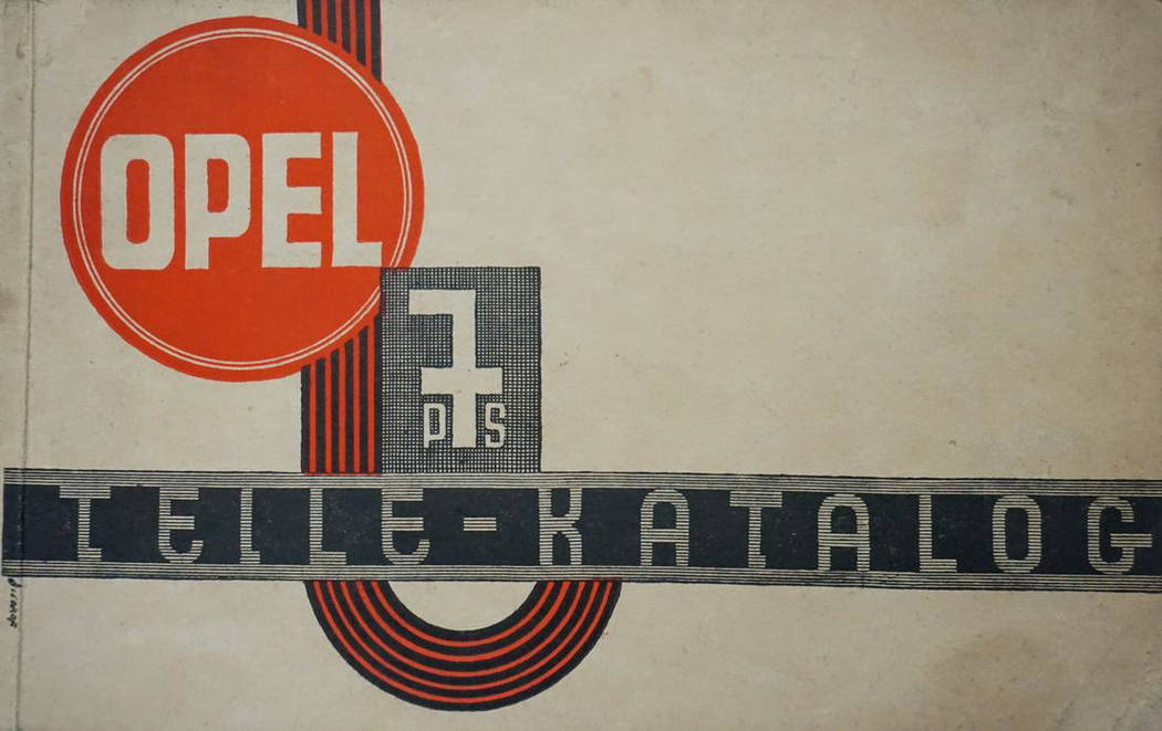 Opel Parts Catalog 7 Hp From 1928