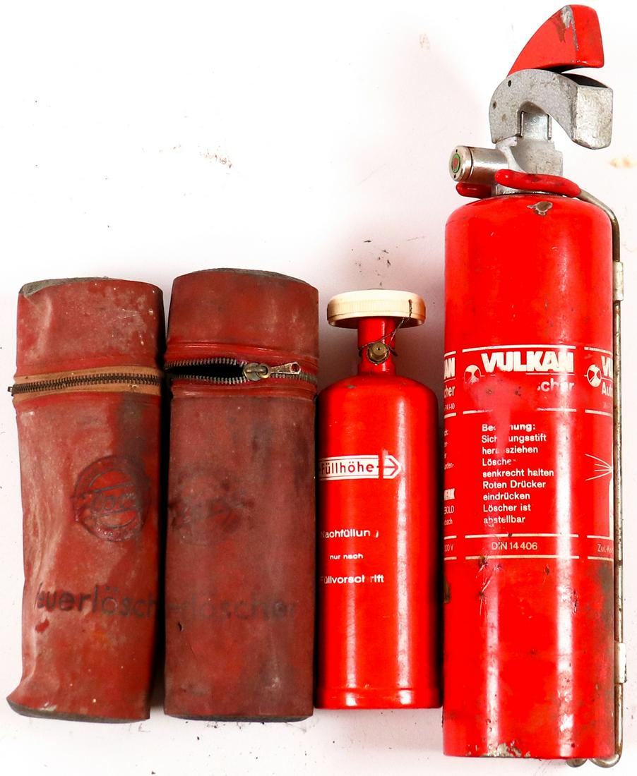 Porsche 2 fire extinguishers for racing cars from 1970 (1 of 1)