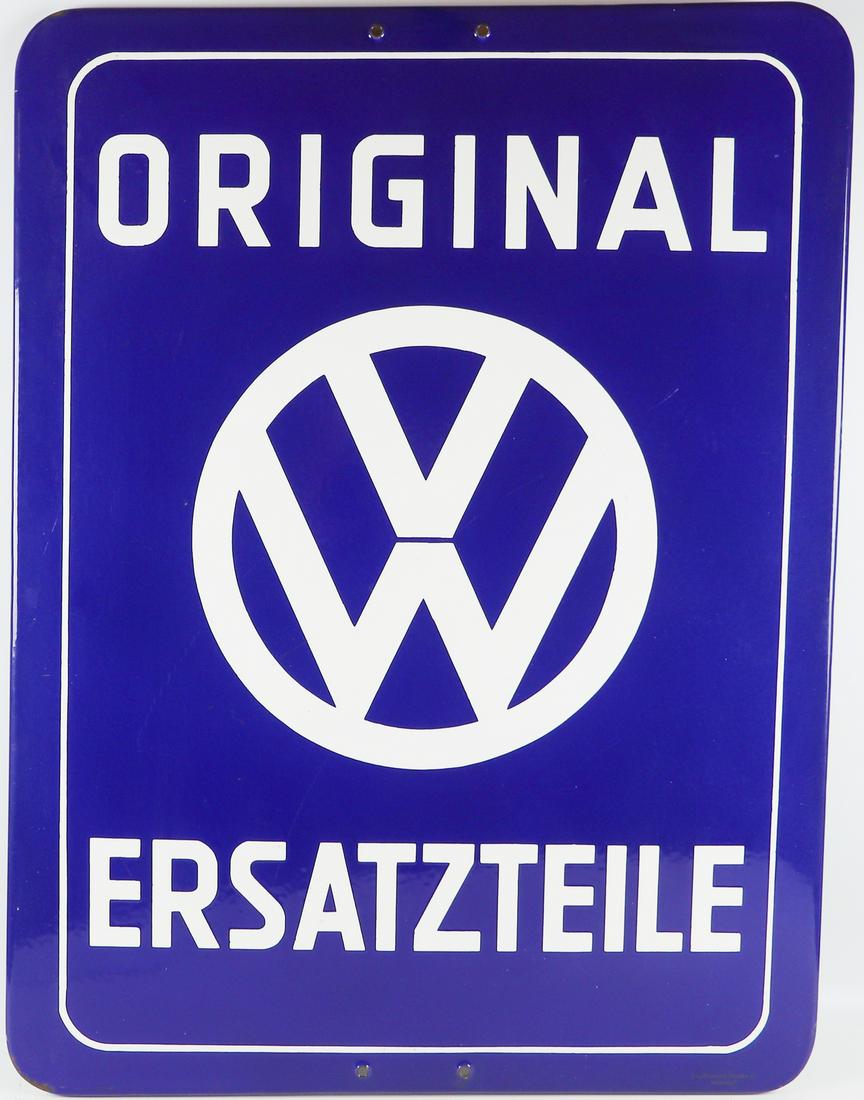Volkswagen Enamel sign 'Original Ersatzteil' from the appro (1 of 2)