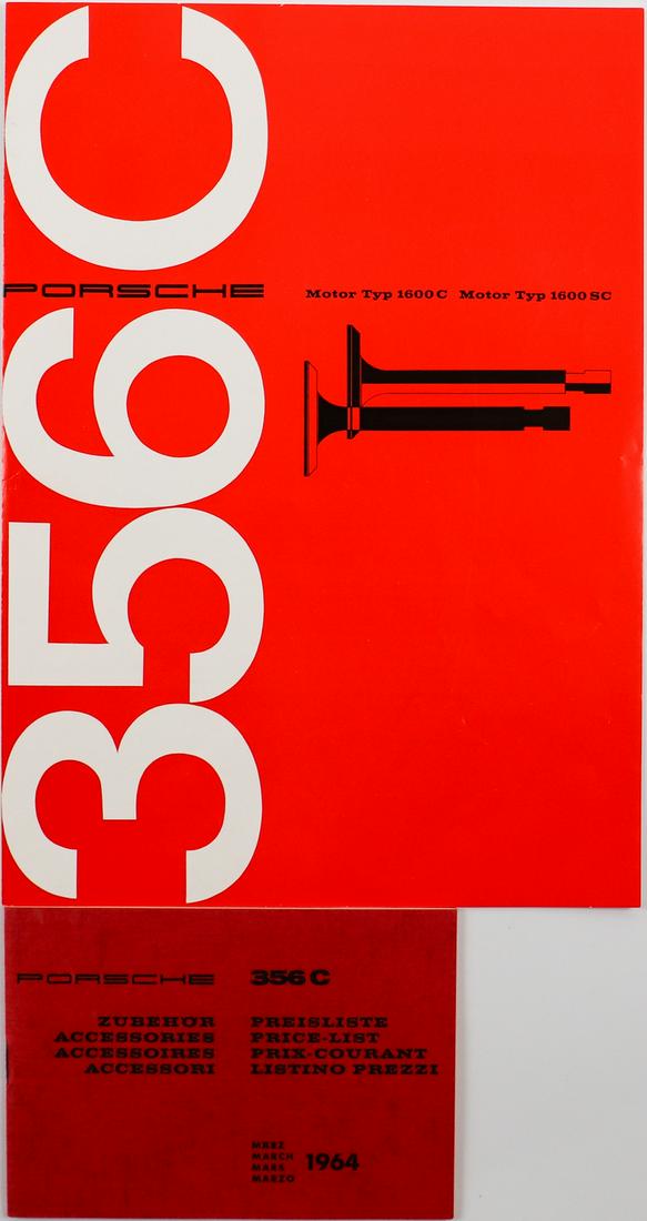 Porsche 2x sales documents type 356C from 1964 (1 of 1)