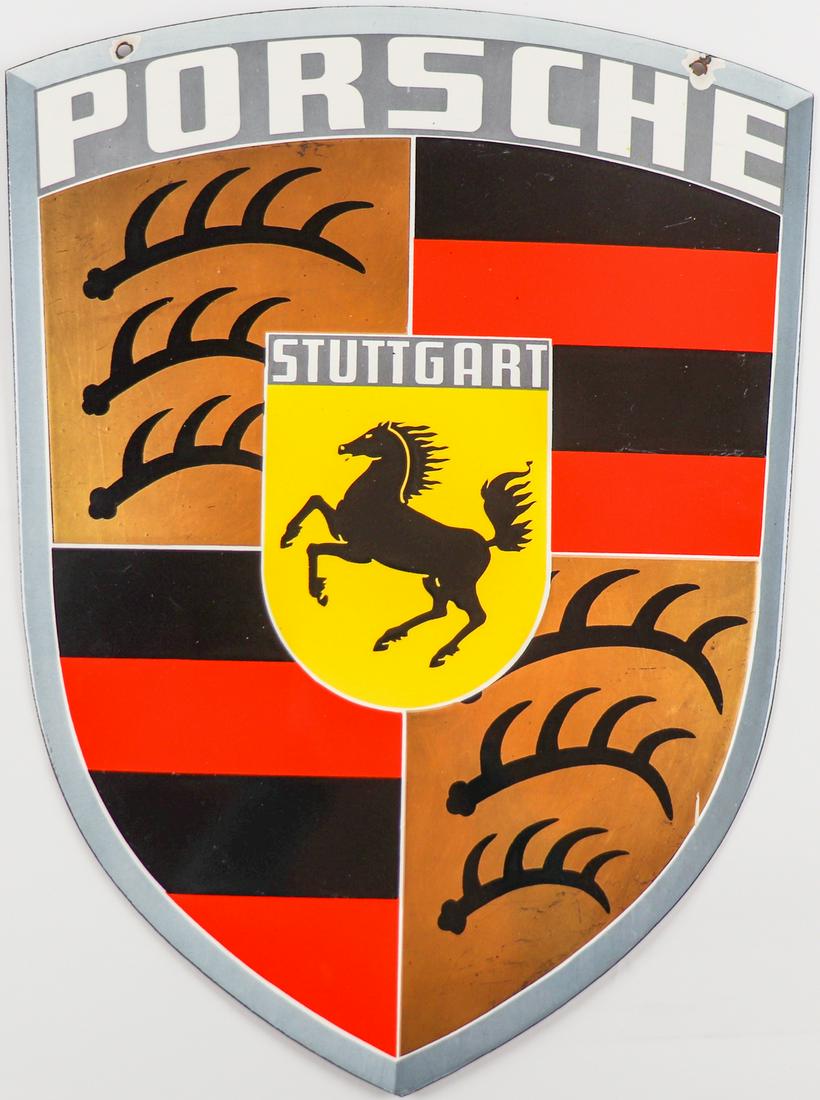 Porsche Original enamel sign from the 60s / 70s (1 of 1)