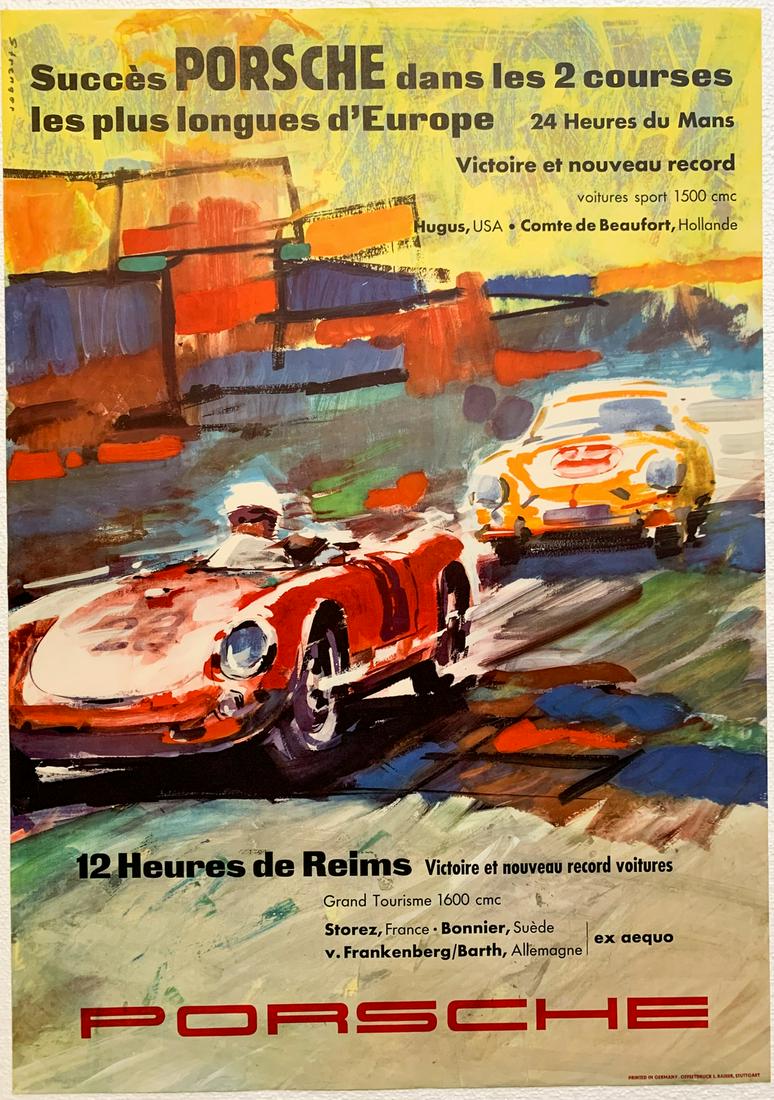 Porsche Poster racing successes 1956 (1 of 1)