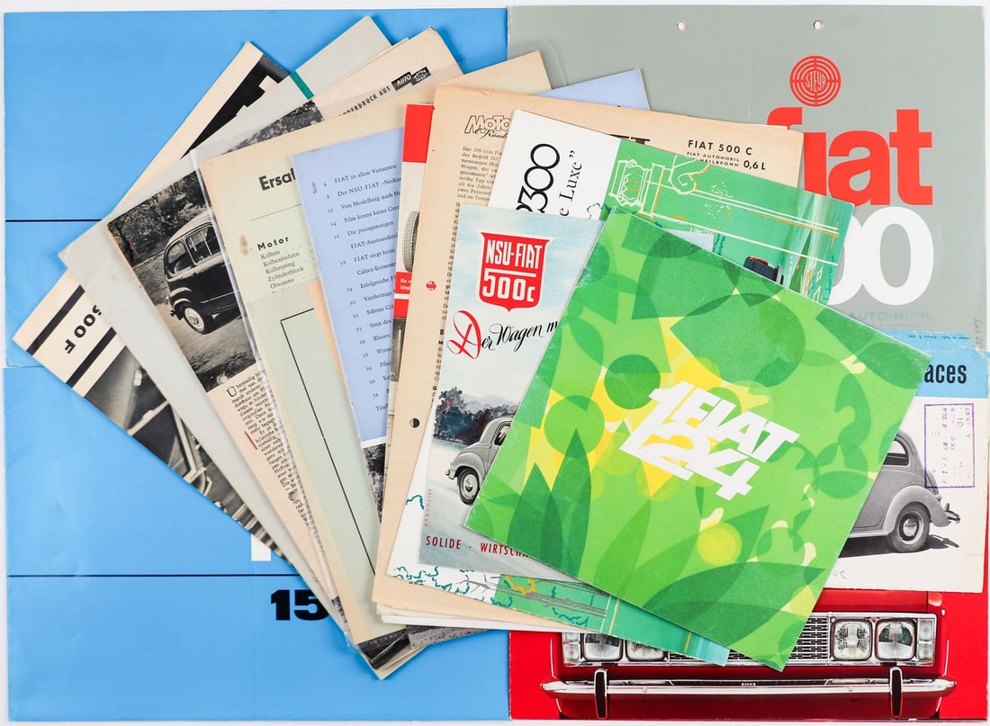 Fiat 19-parts brochures / price lists / special prints etc. (1 of 1)