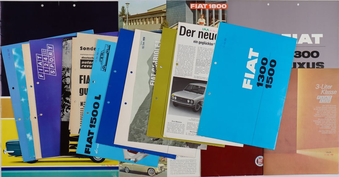 Fiat 20-parts brochures / special prints from the 50s-70s (1 of 1)
