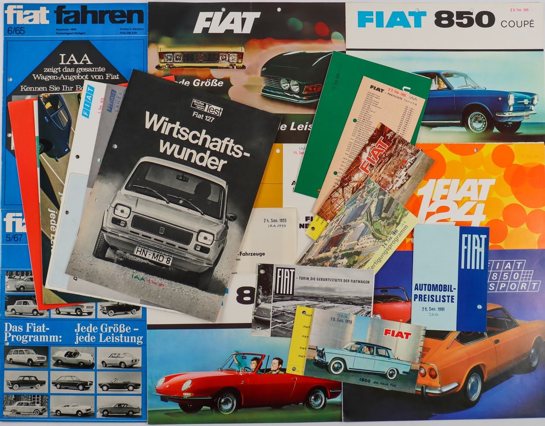 Fiat 23-parts brochures / price lists from the 50s - 70s (1 of 1)