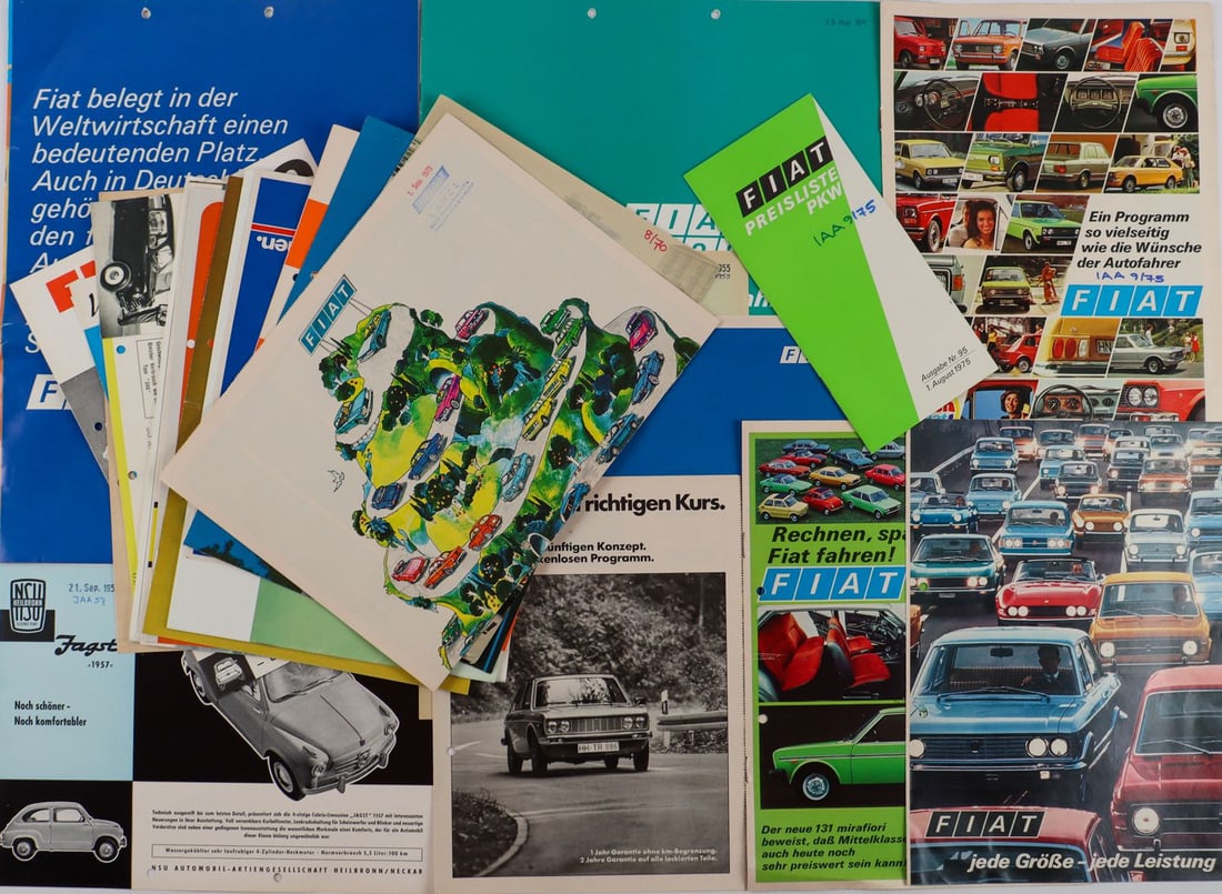 Fiat 25-parts brochures / special prints from the 50s - 70s (1 of 1)
